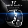 T8 Bluetooth montre intelligente téléphone portable avec caméra Support SIM TF carte GSM téléphone portable podomètre hommes femmes appel Sport Smartwatch pour téléphone Android