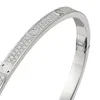 Bracelet d'amour mince concepteur de vis de diamant complet Bracelets de mode Bijoux Femme Designer 3 65mm Bracelets de platine en or rose pour wom281z
