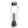 Натуральный кварцевый камень Gemstone Стеклянная вода, бутылка прямой питьевой чашки хрустальные палочки заживление палочки с заживающими палочками с веревочной чашкой SS1101