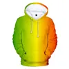 Neon Yeşil Hoody Erkekler/Kadınlar Harajuku Giysileri Özelleştirme 3D Hoodie Sweatshirt Sokak Renkli Baskı Hip Hop Trend 4xl L220704