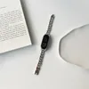 Bracelet de montre en métal, chaîne à une rangée, pour Xiaomi Mi Band 7, Miband 6 5 4 3, boucle NFC, accessoires intelligents remplaçables