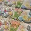 Emballage cadeau printemps fleur brillant cristal PET ruban pour la fabrication de cartes bricolage Scrapbooking Plan décoratif autocollant cadeau