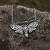 Kedjor Dead Head Moth Mystical Circle Esoteric Symbol Women Pendant Neckalce Sanlan Jewelrychains Elle22