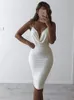Casual Dresses Suspender Dress Women Solid Color Sexy Swing Neck Midi 2022 Summer Elegant Evening Party Beach Wear FemaleCasual