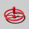 Nieuwste Fidget Spinner Toys Groud Draaiende Top Party Gunst Plastic Suspension Spin Exclamation Point Decompressie Gyro Creative Toy