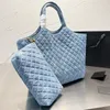 Kvinnor Handväskor Tote Shopping Icare Maxi Bag Big Capacity Handväska Läder Fashion Linne Stora strandpåsar Lyxdesigner Travel Cro6506520