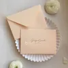 Personnalisé Pure Color Luxe Carte De Voeux Lettre Papier Couverture Invitation De Mariage Cadeau lope 220711