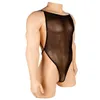 Homens G-Strings Mens Sexy Net Lingerie Bodysuit Sissy Corpo Meia Sheer Malha Tanga Leotard Fetiche Gay Erótico Roupa Interior ClothingMen's