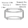 Replacement Pyrex Bulb Fat Glass Tube For Zeus Z Max Sakerz Valyrian 2 PRO Rebirth RTA Nexmesh Pro Wotofo Profile Pyro V4 iTank Zeus X Mesh DHL