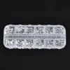 Nagelkonstdekorationer Multisize Rhinestones 3D Crystal AB Clear DIY Silver Rivet Rhinestone Akcesoria do Paznokcinail Stac229697449