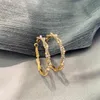 Hoop Huggie Fashion Jewelry Groundry Серьги блестящие винтовые кристалл для женских заявлений на вечеринку Giftshoop Kirs22