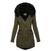 2021 Parka chaude plus épaisse veste d'hiver surdimensionnée femmes veste de mode à capuche femmes vêtements veste d'extérieur Manteau Femme Hiver L220725