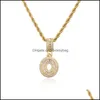 Pendant Necklaces Tiny Cute Number 0 1 2 3 4 5 6 7 8 9 Cz Birthday Lucky Charm Necklace Rolo Chain Adjustab Bdesybag Dhfwr
