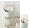 Hanging Organizers 3 Grid Wall Door Organizer Container Storage Bags flamingo Storage Sundries Pouch CCE13992