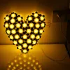 Cordes Led Fée Guirlande Lumineuse Rose En Forme De Coeur Pour Mariage Anniversaire Saint Valentin Fête Décoration Lampe Vacances LightLED