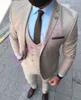 Masculino se adapta a um botão noivo Tuxedos Notch Lapel Groomsmen Wedding/baile/jantar Man Blazer Jaqueta Ponta de gravata W676