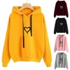 Gymkläder kvinnor hoodies casual harajuku kärlek tryckt hoodie höst vinter kvinnlig långärmad sudadera mujer moletomgym