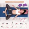 Yoga Bolster Pillow Sel pour la méditation et le support accessoires de coussin rectangulaires de la machine lavable avec manche de transport276u