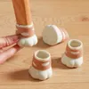 4pcs Silicone Furniture Leg Protection Cover Cute Cat Claw Non-slip Table Foot Pad Covers Chair Leg cover Wood Floor Protectors