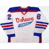 C26 nik1 personalizado ohl oshawa generals jersey 26 shane dyle 6 jimmy mcdowell 88 eric lindros mulheres mulheres costuradas hockey jerseys gol