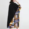 Summer Women Black Midi Mesh Shirt Dress Plus Size Ruffle Bird Embroidery Lady Sheer Cute Dress Party Dress Robe Style313K