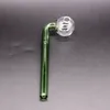 New 5.5 Inch Curved Glass Oil burners Glass Bong Water Pipes with different colored balancer for smoking