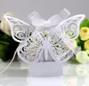 Bevorzugung Holder 10pcs/Set DIY Butterfly Laser Cut hohlkutschen Gefälligkeiten Box Geschenke Candy Boxes mit Band Hochzeit Event Party Vorräte