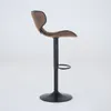 الأثاث GiveDusMyf Retro Tech Cloth Bar Stool مجموعة من 2 عداد بطولة شريط دوار رمادي مع 360 درجة ومقعد الرفع لغرفة الطعام الحية