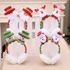 Imprezy HATS HATS ŚWIĘTE EARMUFFS Zimowe ucho trzymaj ciepłe bawełniane mufki ucha 3d Santa Snowman Renideer Printed Holiday Sn4760