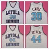 Nikivip LMU Loyola Marymount Lions University 30 Bo Kimble 44 Hank Gathers Białe retro koszulka koszykówki Szygowane niestandardowe numer