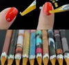2021 200PCS plockar upp rhinestone picker penna trä vax penna nagel manikyr verktyg slumpmässig färg
