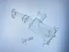 Transparent 8-tums rökrörsborrtorn glasvattenpipa 14 mm skarv fabriksuttag prisavdrag