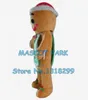 Costume de poupée de mascotte costume de mascotte d'homme en pain d'épice pour usine adulte en gros nouveau Noël gingembre gingembre snap cosply costumes carnivcal