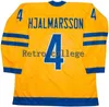 MThr 35 HENRIK LUNDQVIST ÉQUIPE Suède 40 Henrik Zetterberg 4 hjalmrsson 6 Anton Stralman 21 Filip Forsberg maillot de hockey personnalisé any7587838