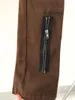 سروال الرجال السحاب Vujade Cargo Women Men Jogger Slim Slims Brown Black Track Vuja de Joggersmen's