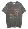 빈티지 패션 버섯 프린트 대형 티셔츠 Egirl Grunge Aesthetic Streetwear 그래픽 티 여성 티셔츠 귀여운 탑 의류 220411