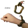 Python Bracelet Simulation Snake Animal Model Figure Plastic Fun Prank Gift For Kids Educational Childrens Halloween Toys