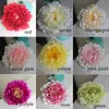 50pcs / lot artificiel Peony Flower Head Wedding Party Christmas Decoration DIY Silk Flower Mur Fell Decor Accessoires B0702