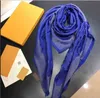 140140cm brand scarv womens senior long Single layer chiffon silk shawls Fashion tourism soft Digner luxury gift printing Scarf7497104