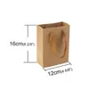 Gift Wrap 1PCS/lot Kraft Paper Storage Bag With Handle Wedding Party Bags Multifunctional Cloth Shoes WholesaleGift