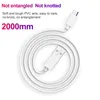 2.4A Micro USB Cables Data Sync Phone Charger Cable för Samsung S7 Huawei Xiaomi Tablet Mobile 1m 2 m snabb laddningskabel