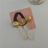 Pins broches barokke veiligheidspen met parel tassel ketting reliëf portret charme voor vrouwen vintage elegante accessoires cadeaus haar kirk22