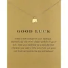 Pendant Necklaces 2022 Lovely Elephant Short Chain Choker Necklace For Women Golden Wish With Card Jewelry As Gift GOLD LUCK