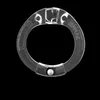 Chastity Device Cage para hombres en negro claro de anillo abierto de color negro