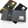 Designer Simple Trend Canvas Wallet Multi-Card Horizontale Herren- und Damentaschen