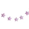 5Pcs 2M Nordic decor New Cute Stars Hanging Ornaments Banner Bunting Party Baby Kid Bed Room Decor Wall Decal Gifts Decoratio