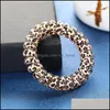 Leopard Telefon Wire Cord Coil Hair Slipsar Tjejer Elastiska Band Ring Rope Print Armband Stretchy Hairband GGA2799 292 K2 Drop Leverans 2021