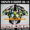 OEM Fairings Kit For BMW S 1000RR 1000 RR S1000-RR 09-14 2DH.53 S-1000RR S1000 RR 2009 2010 2011 2012 2013 2014 S1000RR 09 10 11 12 13 14 Injection Mold Body graffiti green