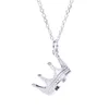 Collier féminin pendant de la couronne d'origine S925 Collier en argent sterling clair Collier de conception de luxe d'anniversaire de la Saint-Valentin 4661218