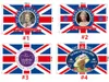 最新クイーンエリザベスII Platinums Jubilee Flag 90 * 150cmユニオンジャックフラッグスクイーンズ70周年記念イギリスのお土産